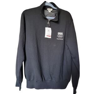 BMW Shirt Olympic Windsweater M New with tags Retail $140 Long sleeves USA Proud
